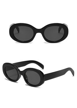 Okulary przeciwsłoneczne dla dziewczynki owalne STKD-02 czarne ze sklepu Stylion w kategorii Okulary przeciwsłoneczne dziecięce - zdjęcie 185966136