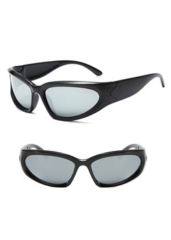 Okulary przeciwsłoneczne dla dzieci lustrzane STKD-06B czarne ze sklepu Stylion w kategorii Okulary przeciwsłoneczne dziecięce - zdjęcie 185966138