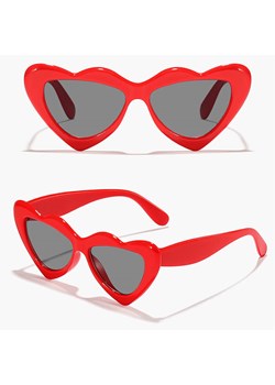 Okulary przeciwsłoneczne dla dziewczynki Serce STKD-09A czerwone ze sklepu Stylion w kategorii Okulary przeciwsłoneczne dziecięce - zdjęcie 185966155