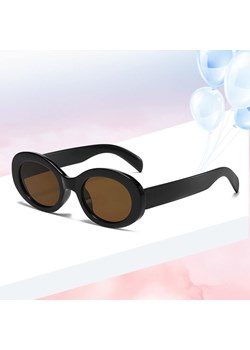 Okulary przeciwsłoneczne dla dziewczynki owalne STKD-02B czarne/brązowe - id: 9475 - marki Stylion - 185966177 Okulary przeciwsłoneczne dla dziewczynki owalne STKD-02B czarne/brązowe ze sklepu Stylion w kategorii Okulary zerówki męskie - zdjęcie 185966177