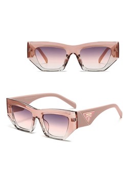 Damskie okulary przeciwsłoneczne z filtrem UV400 - SV104D różowe ze sklepu Stylion w kategorii Okulary przeciwsłoneczne damskie - zdjęcie 185966205