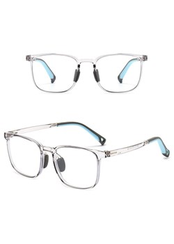 Okulary dla dzieci zerówki do komputera z filtrem Blue Light 25169B szare transparentne ze sklepu Stylion w kategorii Akcesoria dziecięce - zdjęcie 185966248