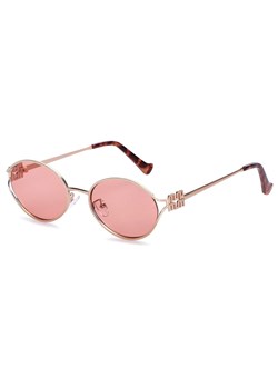 Damskie okulary przeciwsłoneczne owalne UV400 SKK-05E złoty/różowy - id: 9577 - marki Stylion - 185966287 Damskie okulary przeciwsłoneczne owalne UV400 SKK-05E złoty/różowy ze sklepu Stylion w kategorii Okulary przeciwsłoneczne damskie - zdjęcie 185966287