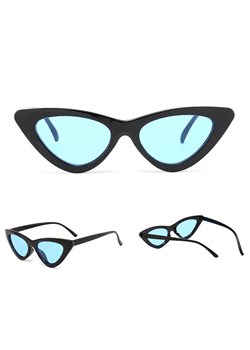 Okulary Kocie Oczy przeciwsłoneczne damskie F-291N czarne/niebieskie - id: 9580 - marki Stylion - 185966289 Okulary Kocie Oczy przeciwsłoneczne damskie F-291N czarne/niebieskie ze sklepu Stylion w kategorii Okulary przeciwsłoneczne damskie - zdjęcie 185966289