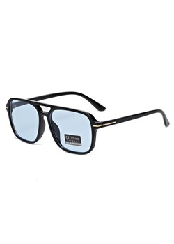 Okulary przeciwsłoneczne pilotki z filtrem UV400 - SV103A czarny/niebieski - id: 9752 - marki Stylion - 185966426 Okulary przeciwsłoneczne pilotki z filtrem UV400 - SV103A czarny/niebieski ze sklepu Stylion w kategorii Okulary przeciwsłoneczne męskie - zdjęcie 185966426