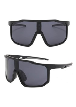 Sportowe okulary przeciwsłoneczne STS-02 czarne ze sklepu Stylion w kategorii Okulary przeciwsłoneczne męskie - zdjęcie 185966459