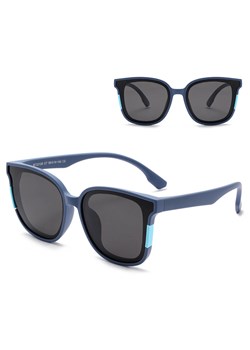 Dziecięce 4-7 lat gumowe okulary przeciwsłoneczne polaryzacyjne POL-JR-60A niebieskie ze sklepu Stylion w kategorii Okulary przeciwsłoneczne dziecięce - zdjęcie 185966476