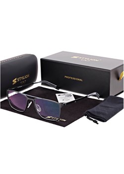 Męskie okulary Fotochromowe PREMIUM +1.50 do czytania z antyrefleksem STF380 ze sklepu Stylion w kategorii Okulary korekcyjne męskie - zdjęcie 185966555