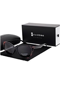 Damskie kocie okulary przeciwsłoneczne z polaryzacją i filtrem UV400 POL-812 PolarZone ze sklepu Stylion w kategorii Okulary przeciwsłoneczne damskie - zdjęcie 185966566