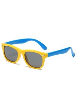 Dziecięce 5-9 lat gumowe okulary przeciwsłoneczne polaryzacyjne POL-JR-57C yellow/blue ze sklepu Stylion w kategorii Okulary przeciwsłoneczne męskie - zdjęcie 185966598