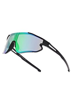 Dziecięce 8-13 lat sportowe okulary przeciwsłoneczne SVMK-20B czarny/zielony ze sklepu Stylion w kategorii Oprawki do okularów męskich - zdjęcie 185966608