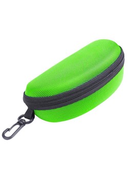 Etui na okulary futerał na zamek z karabińczykiem kolor zielony ze sklepu Stylion w kategorii Okulary zerówki męskie - zdjęcie 185966667