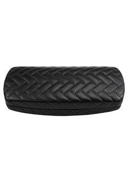 Czarne Pikowane Etui na okulary wzór JODEŁKA ekoskóra STHC-99 ze sklepu Stylion w kategorii Etui - zdjęcie 185966669