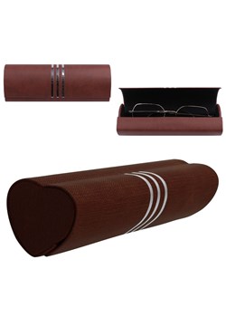 Brązowe etui okularowe na magnes STHC-96B - id: 10023 - marki Stylion - 185966695 Brązowe etui okularowe na magnes STHC-96B ze sklepu Stylion w kategorii Etui - zdjęcie 185966695