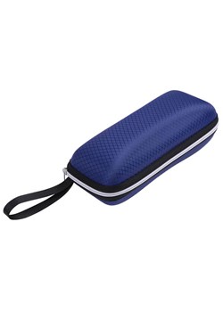 Granatowe Etui okularowe futerał na zamek z uchwytem ETC-97A ze sklepu Stylion w kategorii Etui - zdjęcie 185966698