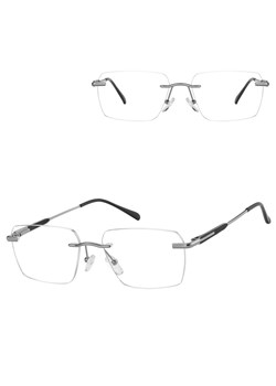 Bezramkowe oprawki korekcyjne okulary zerówki patentki na teleskopach 869B srebrny/czarny - id: 10060 - marki Sunoptic - 185966727 Bezramkowe oprawki korekcyjne okulary zerówki patentki na teleskopach 869B srebrny/czarny ze sklepu Stylion w kategorii Oprawki do okularów damskie - zdjęcie 185966727