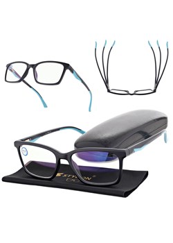 Męskie okulary +1.50 do czytania i komputera Blue Light ST338 czarne ze sklepu Stylion w kategorii Okulary korekcyjne męskie - zdjęcie 185966845
