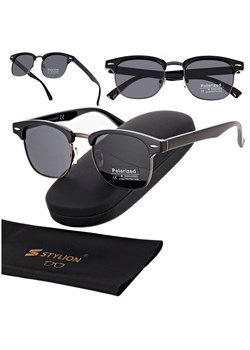 Okulary przeciwsłoneczne z polaryzacją POL-5061B czarny/grafit ze sklepu Stylion w kategorii Okulary przeciwsłoneczne damskie - zdjęcie 185966857