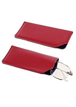 Pokrowiec na okulary w wersji wsuwanej ET-136D czerwony ze sklepu Stylion w kategorii Etui - zdjęcie 185966937