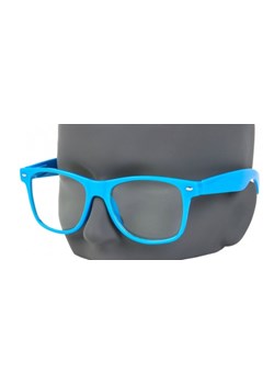 Błękitne okulary nerdy zerówki Damskie i Męskie NR-51 ze sklepu Stylion w kategorii Okulary zerówki damskie - zdjęcie 185966959