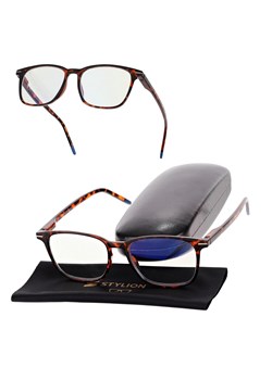Plusy +2.50 okulary korekcyjne do komputera i czytania Antyreflex + Blue Light ST332 w panterkę - id: 204 - marki Stylion - 185967155 Plusy +2.50 okulary korekcyjne do komputera i czytania Antyreflex + Blue Light ST332 w panterkę ze sklepu Stylion w kategorii Okulary korekcyjne damskie - zdjęcie 185967155