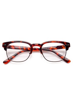 Okulary półramkowe zerówki w panterkę 0054 ze sklepu Stylion w kategorii Okulary przeciwsłoneczne damskie - zdjęcie 185967227
