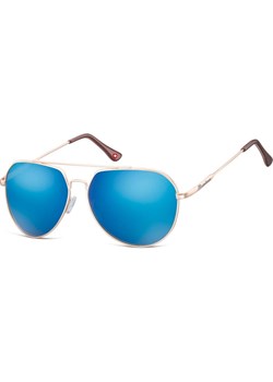 Okulary przeciwsłoneczne pilotki Montana MS90F lustrzanki gold/blue ze sklepu Stylion w kategorii Okulary przeciwsłoneczne damskie - zdjęcie 185967265