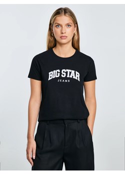 Koszulka damska bawełniana z logo BIG STAR czarna Ramila 906 ze sklepu Big Star w kategorii Bluzki damskie - zdjęcie 185967828