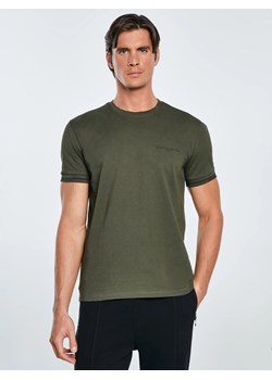 Koszulka męska bawełniana z logo BIG STAR khaki Wlader 303 ze sklepu Big Star w kategorii T-shirty męskie - zdjęcie 185967878