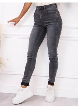 SPODNIE JEANSOWE SKINNY DLA WYSOKICH- SZARE ze sklepu olika.com.pl w kategorii Jeansy damskie - zdjęcie 185968335