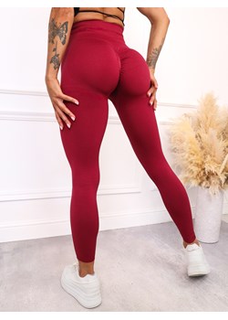 LEGGINSY MODELUJĄCE Z SZEROKIM PASEM- BORDOWE ze sklepu olika.com.pl w kategorii Spodnie damskie - zdjęcie 185968509
