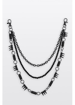 Czarny potrójny łańcuch do spodni, rozmiar -  r2, kolor - czarny ze sklepu REPORTER w kategorii Biżuteria i zegarki dziecięce - zdjęcie 185968597