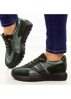 Zielone sneakery damskie Vinceza 58561 ze sklepu suzana.pl w kategorii Buty sportowe damskie - zdjęcie 185969776