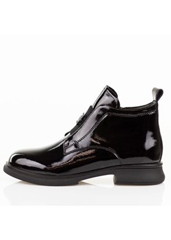 Czarne lakierowane botki damskie Filippo Dbt7383/25 ze sklepu suzana.pl w kategorii Botki - zdjęcie 185969827