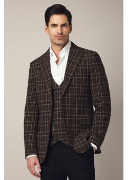 Marynarka Brązowa w Kratę Erice ze sklepu Lancerto S.A. w kategorii Marynarki męskie - zdjęcie 185972926