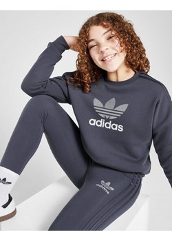 ADIDAS BLUZA (G)GLTR TREF 3S CREW BLU G ze sklepu JD Sports  w kategorii Bluzy dziewczęce - zdjęcie 185978368