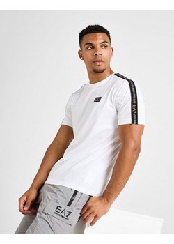 EMPORIO ARMANI 7 T-SHIRT TAPE BADGE T WHT ze sklepu JD Sports  w kategorii T-shirty męskie - zdjęcie 185981889