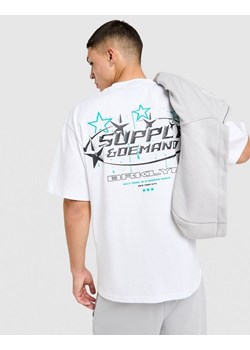 SUPPLY&amp;DEMAND T-SHIRT BROOKLYN TEE WHT-WHT ze sklepu JD Sports  w kategorii T-shirty męskie - zdjęcie 185982859