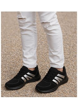 Buty sportowe męskie Sznurowane czarno białe /g1-1 17790 T382/ ze sklepu Pantofelek24.pl w kategorii Buty sportowe męskie - zdjęcie 185986995