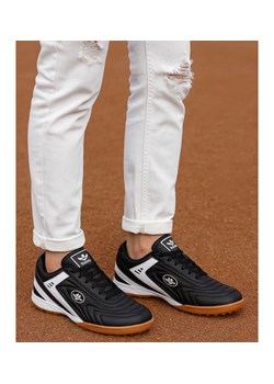 Czarno białe sznurowane trampki halówki męskie /A2-3 18137 T482/ ze sklepu Pantofelek24.pl w kategorii Trampki męskie - zdjęcie 185987089