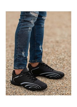 Czarne trampki halówki męskie /D2-2 18150 T388/ ze sklepu Pantofelek24.pl w kategorii Trampki męskie - zdjęcie 185987255