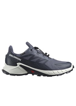 Buty męskie Salomon Supercross 4 Gore-Tex L47462300 - granatowe ze sklepu streetstyle24.pl w kategorii Buty trekkingowe męskie - zdjęcie 185994526