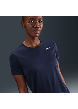 T-shirt damski Nike Dri-FIT - Niebieski ze sklepu Nike poland w kategorii Bluzki damskie - zdjęcie 185994739