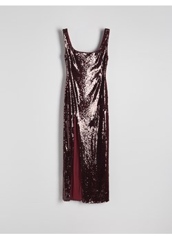 Reserved - Sukienka z cekinami - burgundowy ze sklepu Reserved w kategorii Sukienki - zdjęcie 185999715