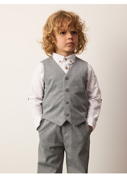 Reserved - Melanżowe spodnie regular fit - jasnoszary ze sklepu Reserved w kategorii Spodnie chłopięce - zdjęcie 186001535