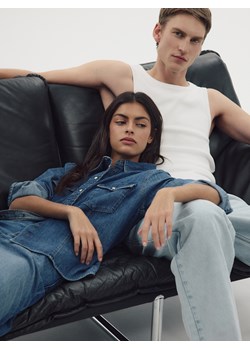 Reserved - Jeansowa koszula z kieszeniami - niebieski ze sklepu Reserved w kategorii Koszule damskie - zdjęcie 186002027