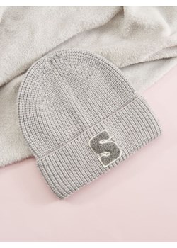 Sinsay - Czapka beanie z naszywką - szary ze sklepu Sinsay w kategorii Czapki zimowe damskie - zdjęcie 186004176