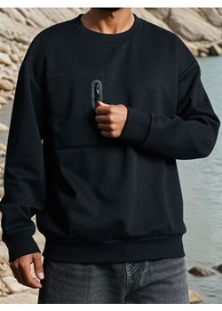 Sinsay - Bluza crewneck - czarny ze sklepu Sinsay w kategorii Bluzy męskie - zdjęcie 186004257