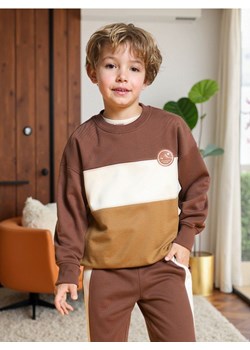 Sinsay - Bluza w pasy - brązowy - id: 941FS-88X - marki Sinsay - 186004267 Sinsay - Bluza w pasy - brązowy ze sklepu Sinsay w kategorii Bluzy chłopięce - zdjęcie 186004267
