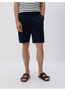 Reserved - Szorty chino regular fit - granatowy - id: 0051V-59X - marki Reserved - 186005016 Reserved - Szorty chino regular fit - granatowy ze sklepu Reserved w kategorii Spodenki męskie - zdjęcie 186005016